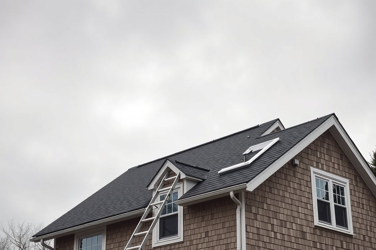 Storm-damage roof replacement in Hudson, MA