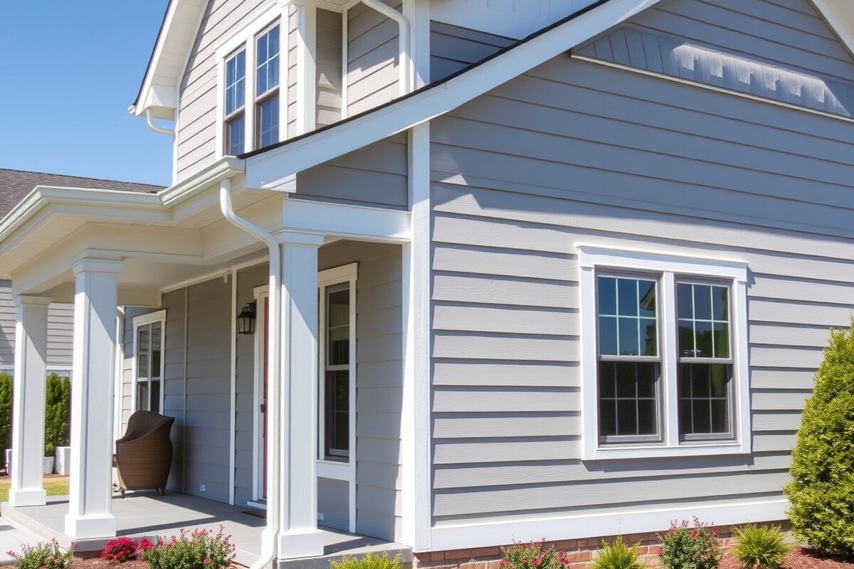 James Hardie fiber-cement siding installation on a home in Maynard, MA