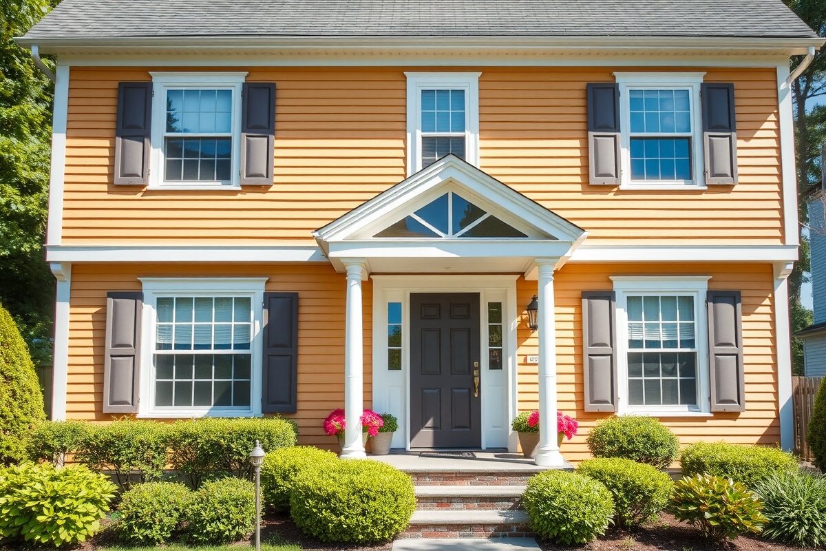 Full exterior house repaint in Stow, MA by Black Ladder Group